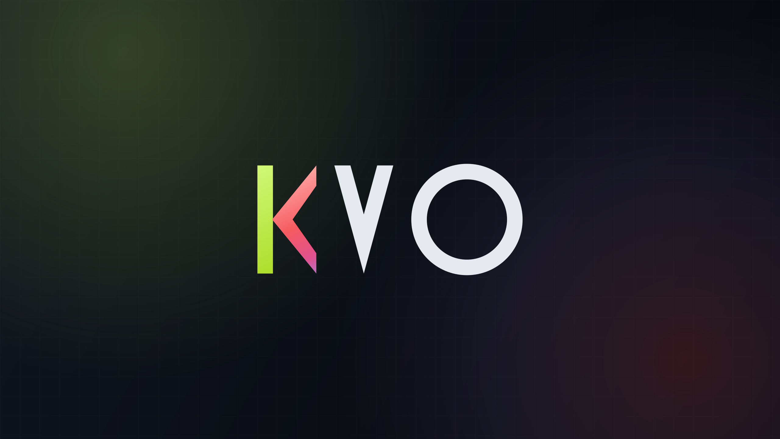 Nacre wallpaper met KVO monogram